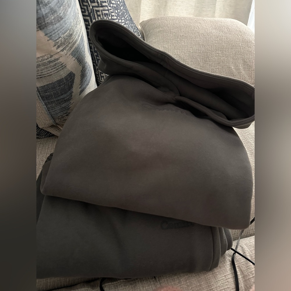 Comfrt Signature Steel Gray Hoodie and Sweat Pants Set